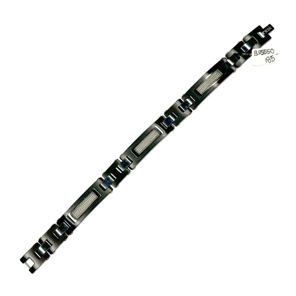 Inox Men's Stainless Steel Box Link Bracelet